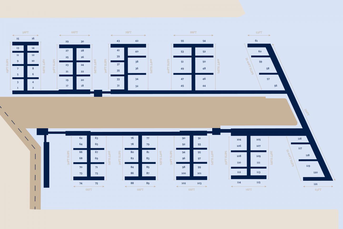 Pier 6 Slip Layout
