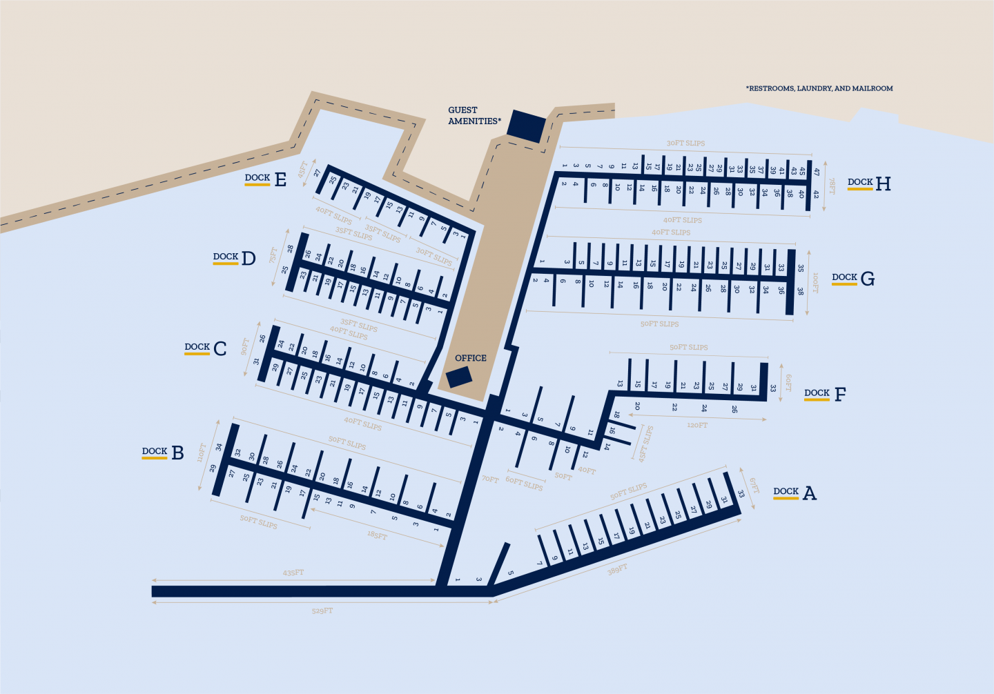 Pier 8 Slip Layout