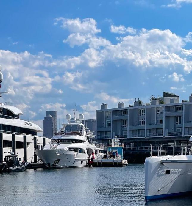 In slip fuel delivery at Charlestown Marina